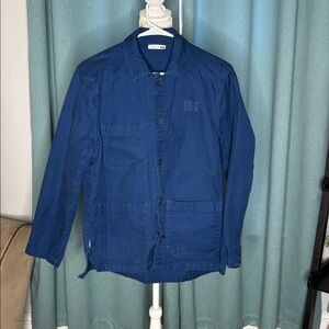 Blue IKEA Employee Uniform  Hej! Jacket Work Chore Coat  Size Large